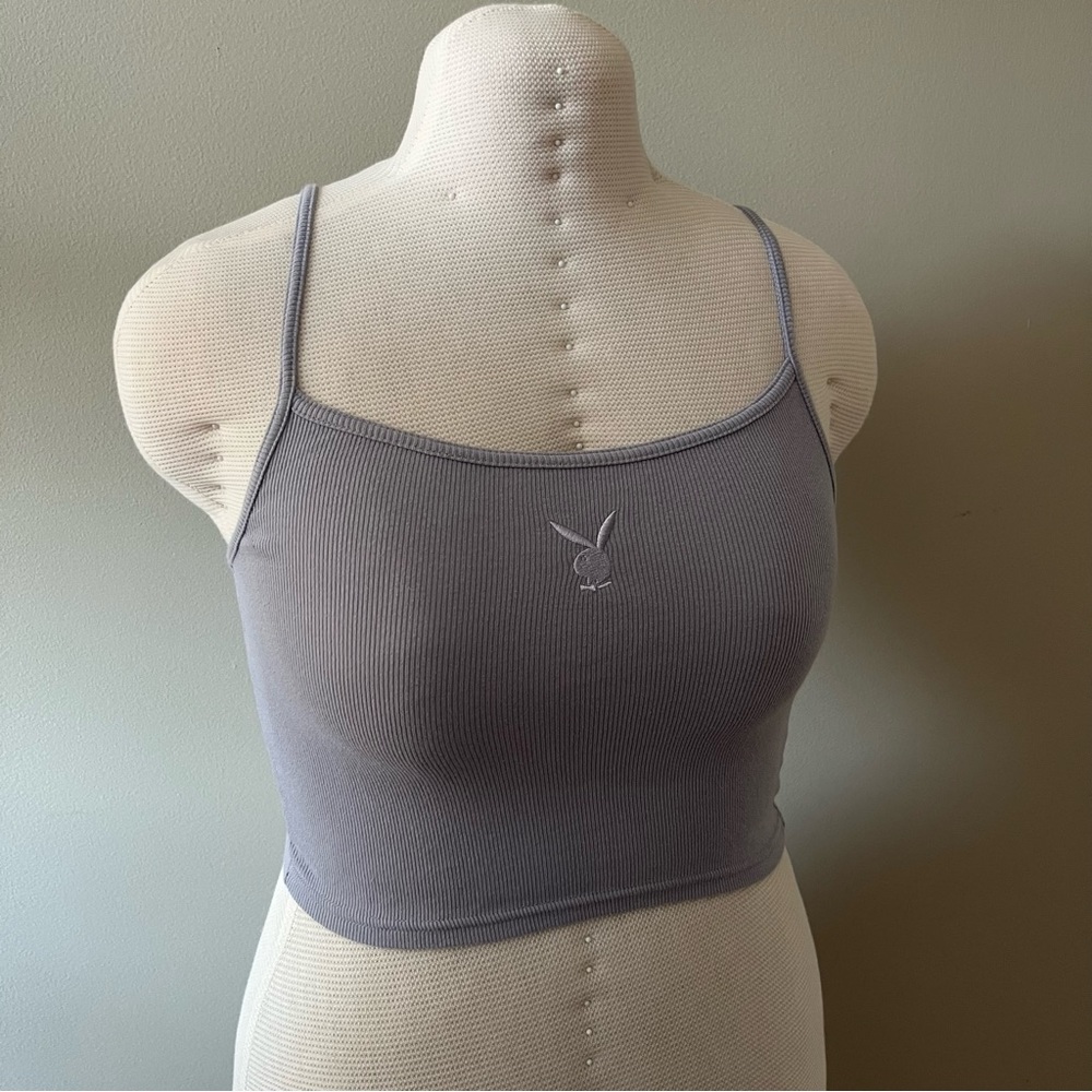 Lavender Playboy Cami Crop Tank or Cami